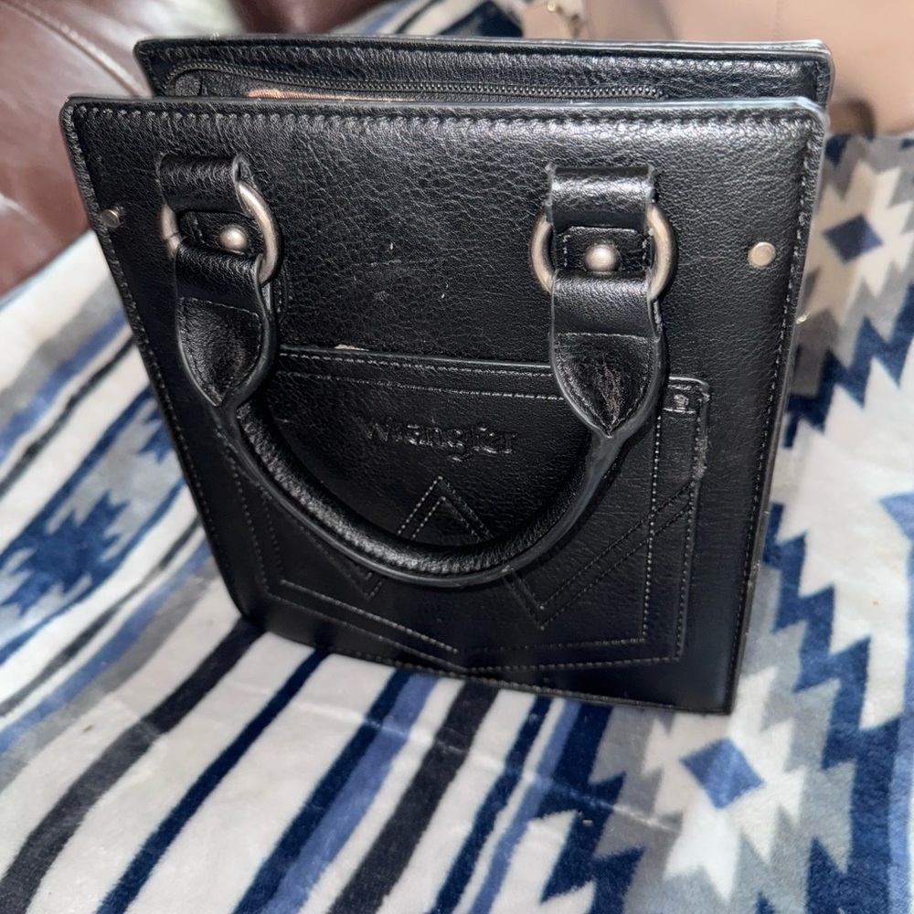 Wrangler Black Leather purse